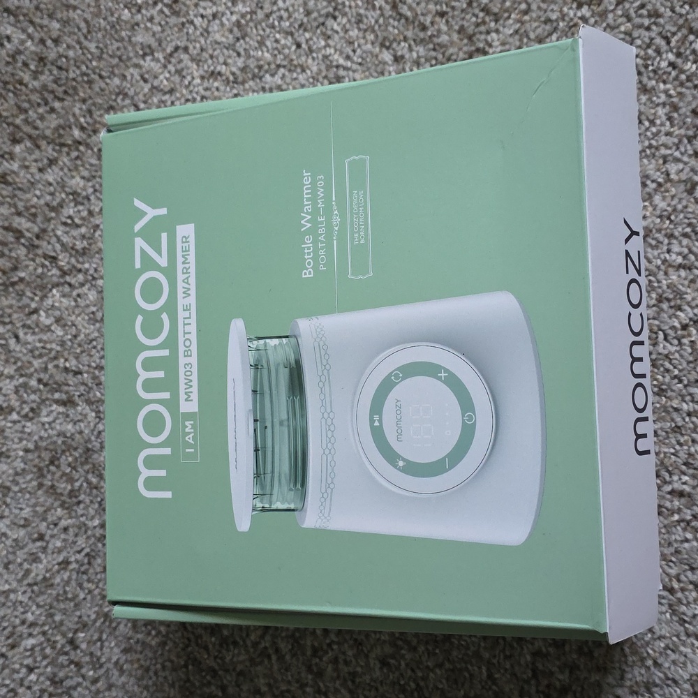 Momcozy Bottle Warmer in Green and White